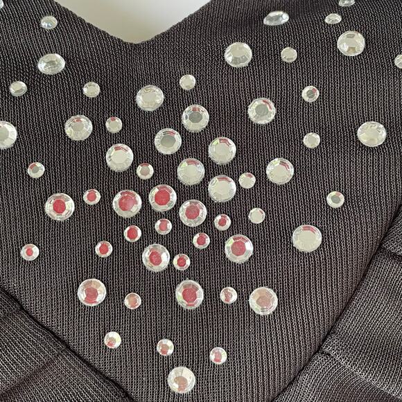 🔥NWT ($78) Trixxi Y2K Halter Diamond Accent Mermaid Dress Prom Evening Party S - Picture 9 of 16